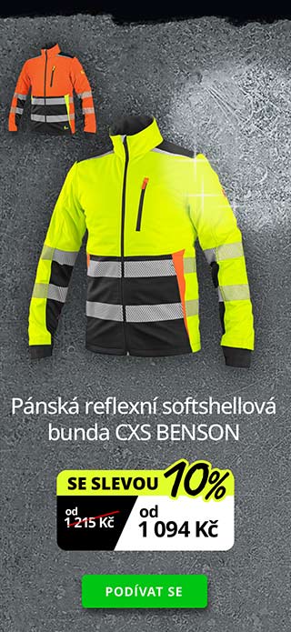 Pánská reflexní softshellová bunda CXS BENSON
