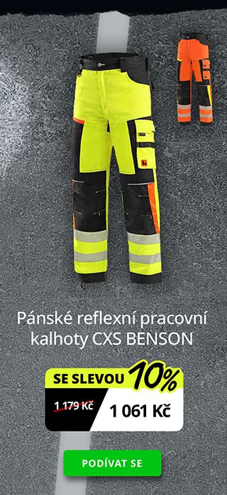 Pánské reflexní pracovní kalhoty CXS BENSON