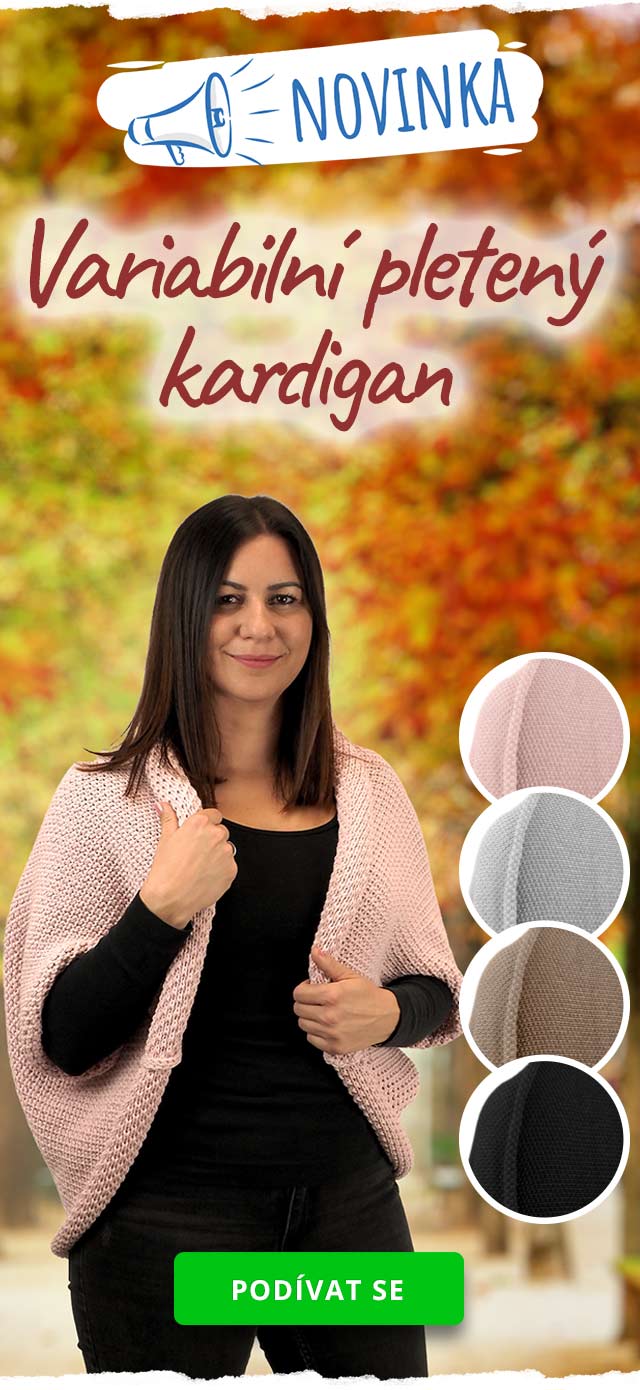 Novinka: Pletený kardigan