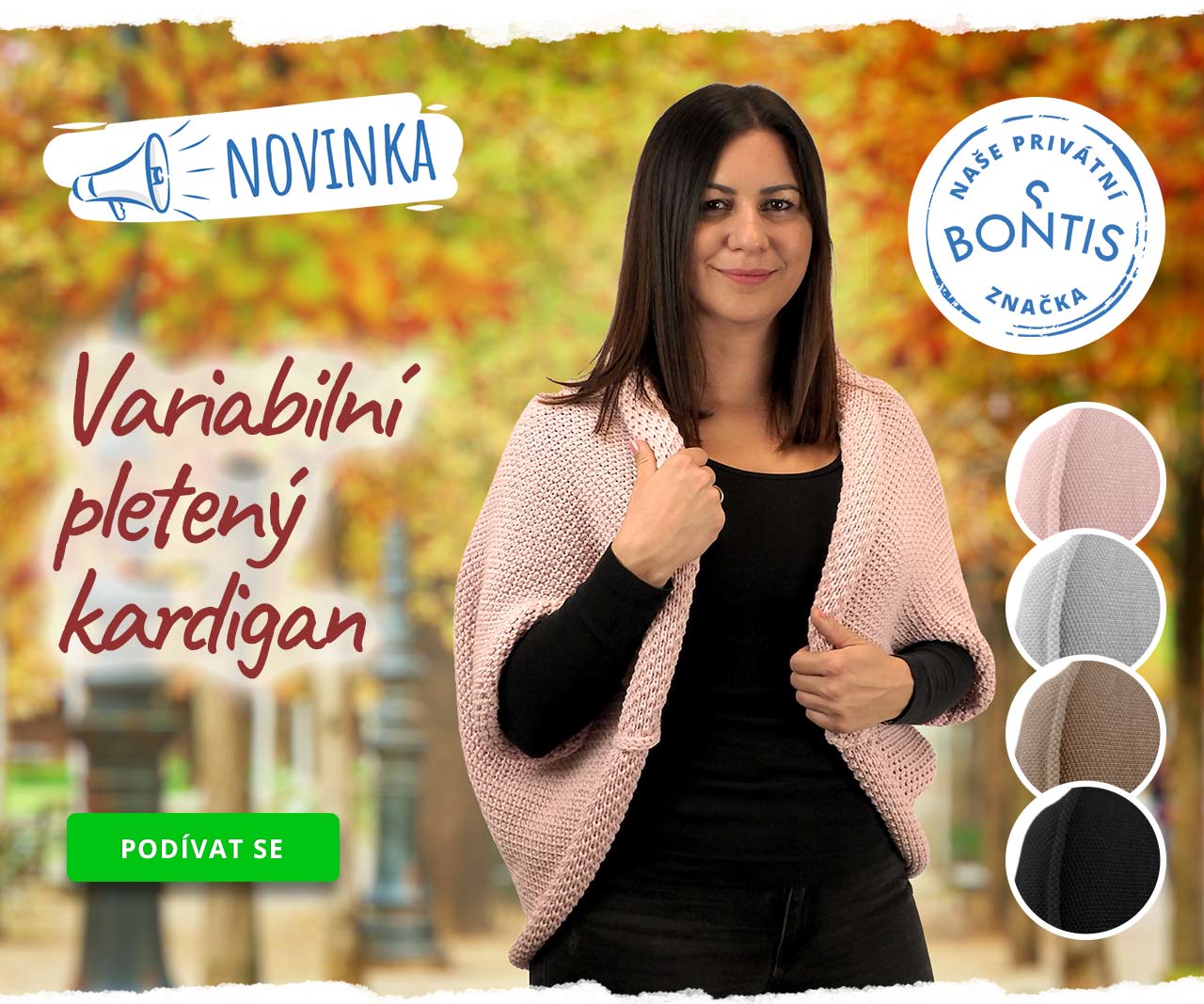 Novinka: Pletený kardigan