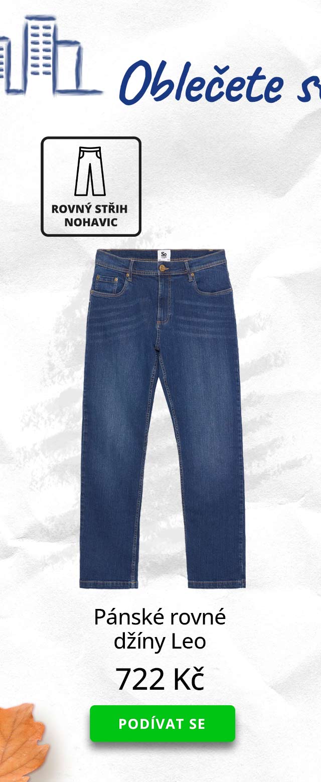 Pánské rovné džíny Leo