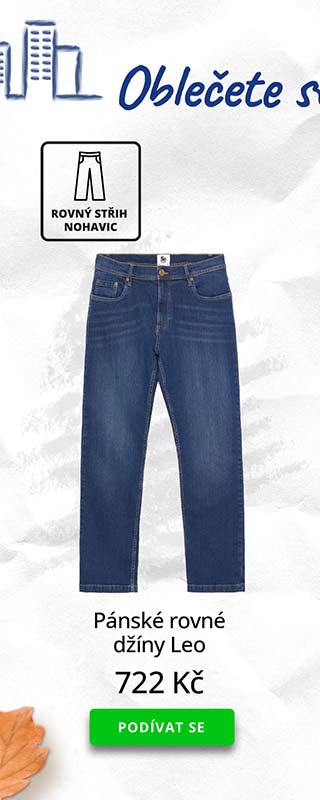 Pánské rovné džíny Leo