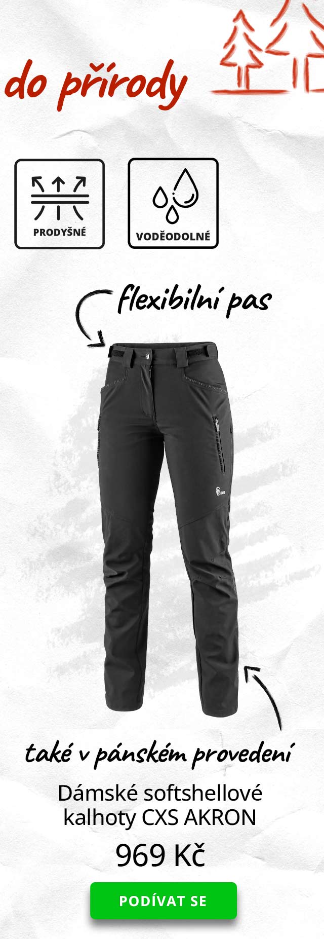 Dámské softshellové kalhoty CXS AKRON