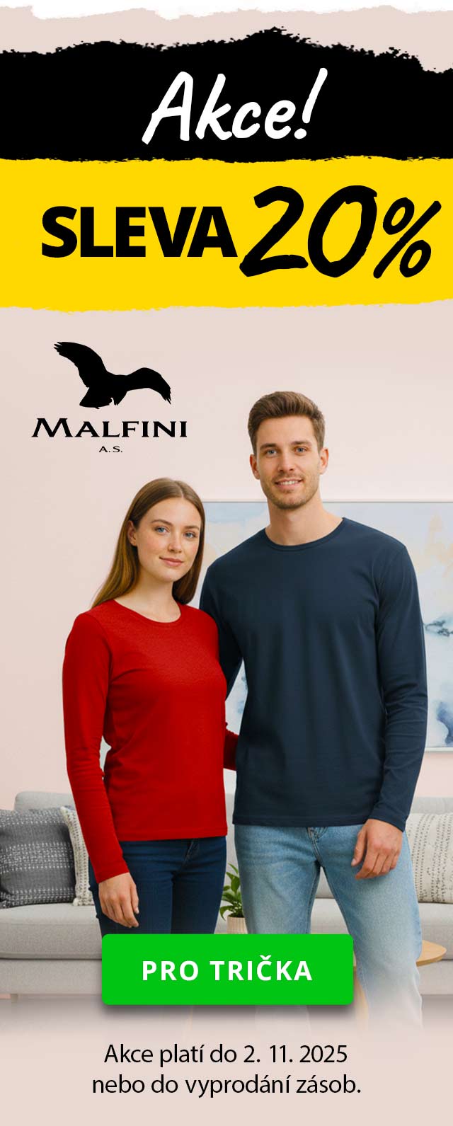 Akce: Trička s dlouhým rukávem