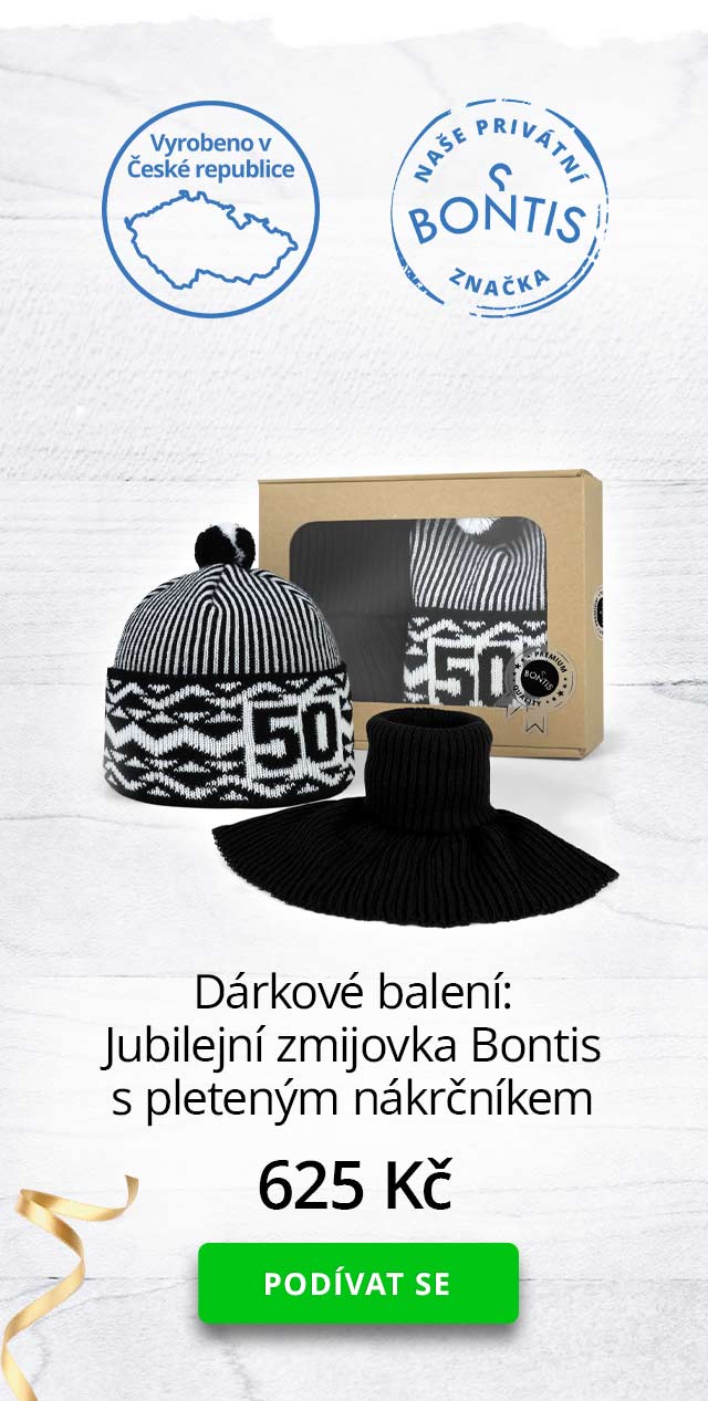 Dárkové balení: Jubilejní zmijovka Bontis s pleteným nákrčníkem