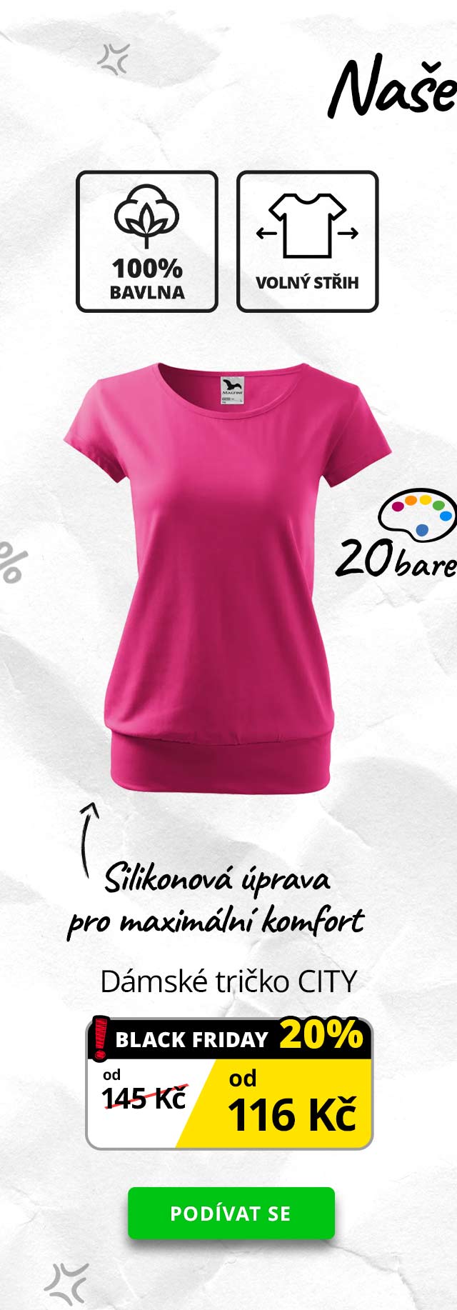 Dámské tričko CITY 