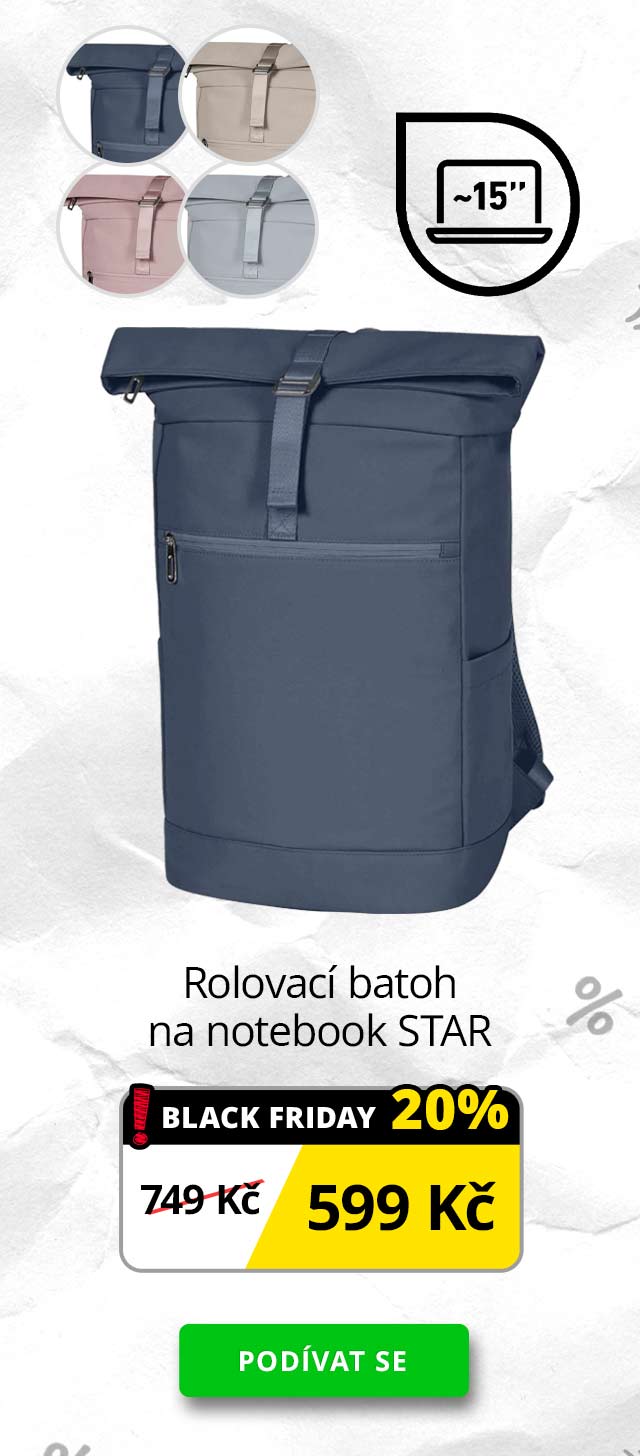Rolovací batoh na notebook STAR
