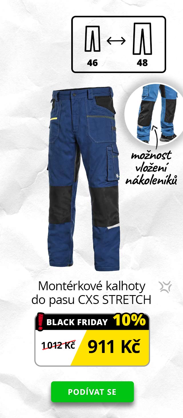 Montérkové kalhoty do pasu CXS STRETCH