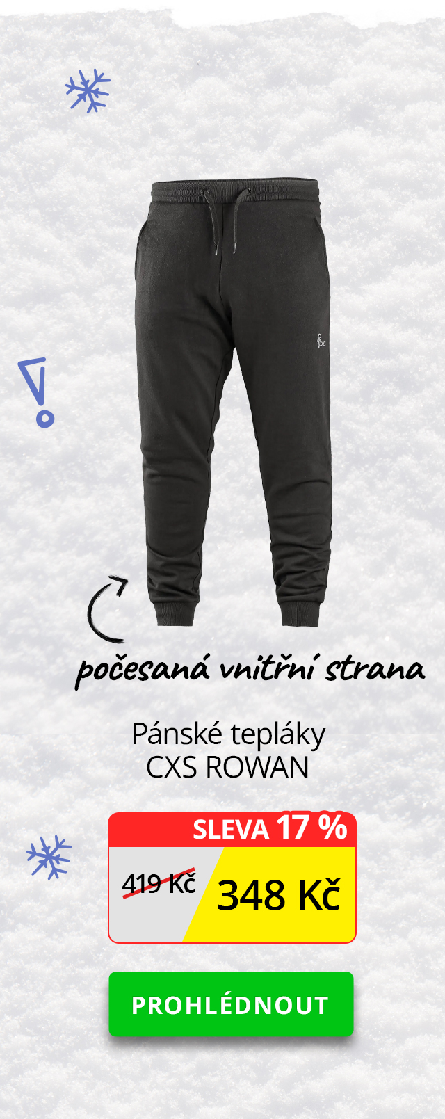 Pánské tepláky CXS ROWAN