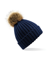 Pletená čepice s kožešinovou bambulí Pom Pom Chunky