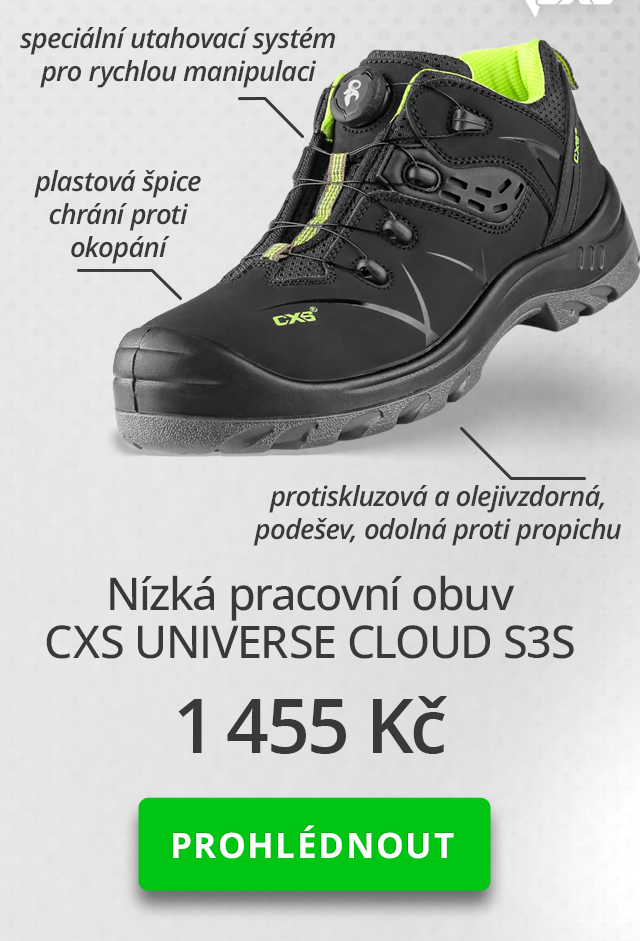 Nízká pracovní obuv CXS UNIVERSE CLOUD S3S