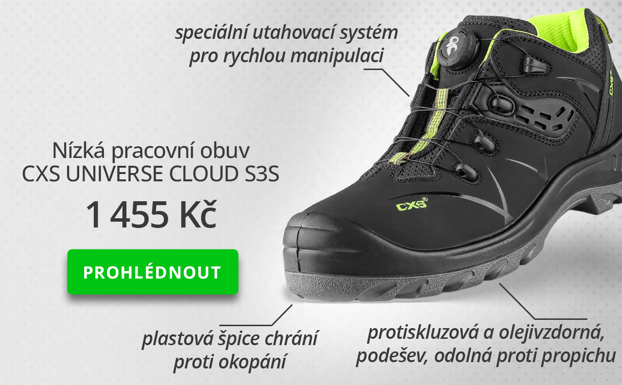 Nízká pracovní obuv CXS UNIVERSE CLOUD S3S