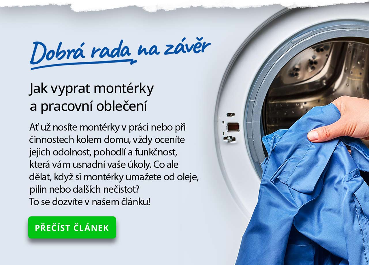 Jak vyprat montérky a pracovní oblečení