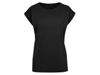 Volné dámské tričko s ohrnutými rukávy