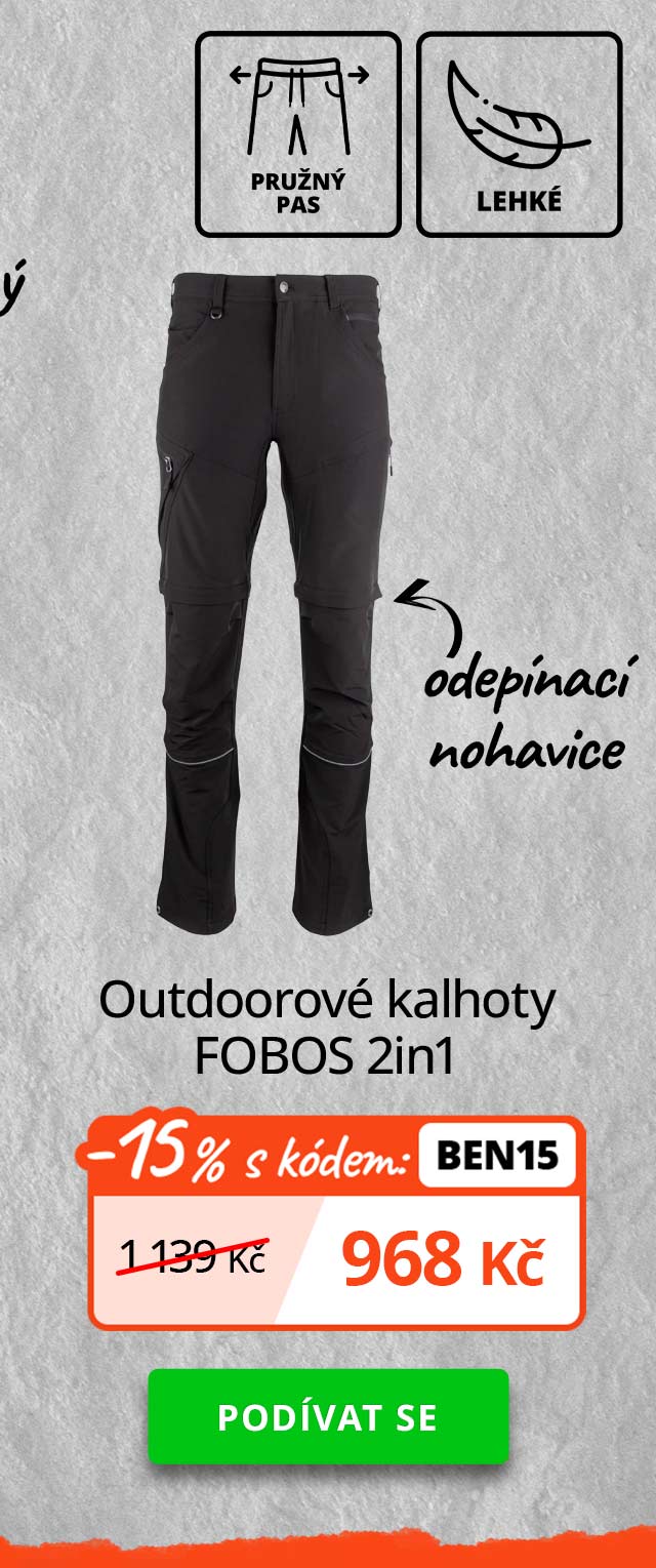 Outdoorové kalhoty FOBOS 2in1