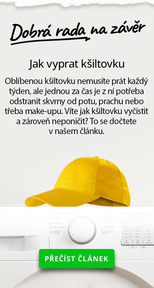 Jak vyprat kšiltovku