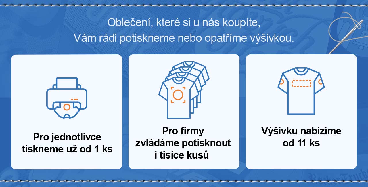 Potisk a výšivka