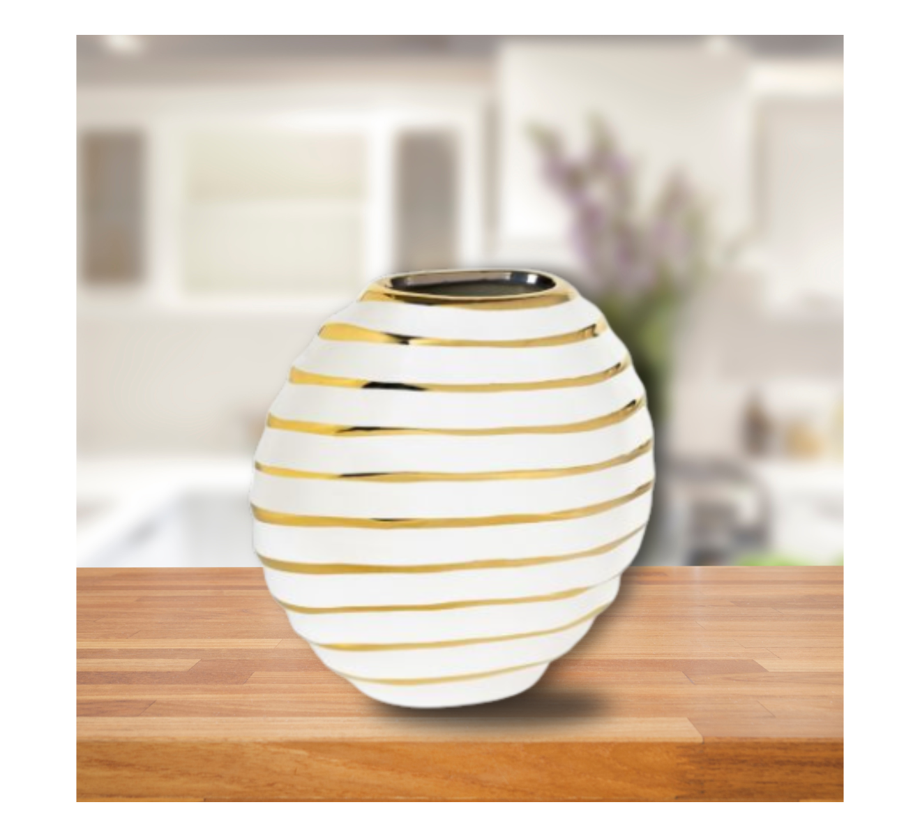 G23061/2-1 Керамична Ваза Бяла