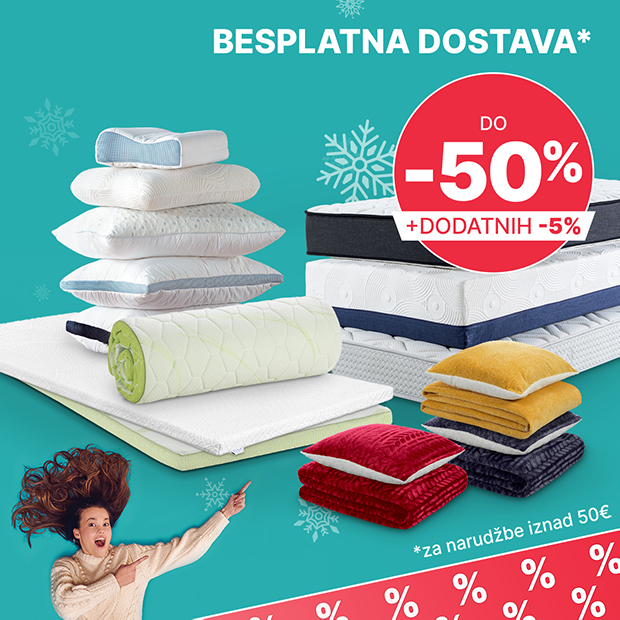 BESPLATNA DOSTAVA iznad 50€ + DODATNIH -5% >>