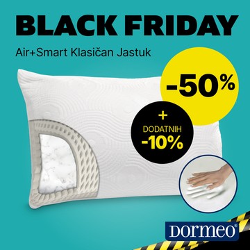 Dormeo Ar+ Smart klasičan jastuk: -50% + DODATNIH -10% - kliknite ovde >>