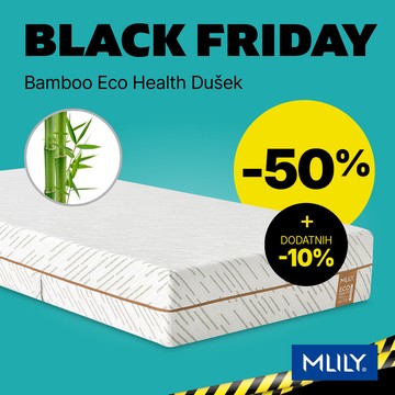 Bamboo Eco Health dušek: 50% + DODATNIH -10% - kliknite ovde >>