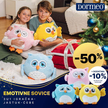Dormeo Emotivne sovice: -50% + DODATNIH -10% - kliknite ovde >>