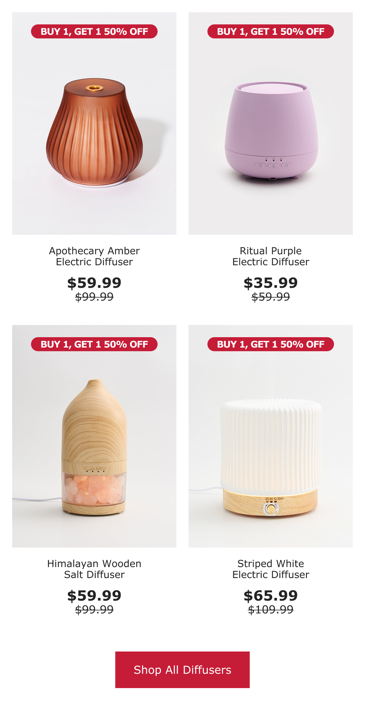 40% Off Electrical Diffusers