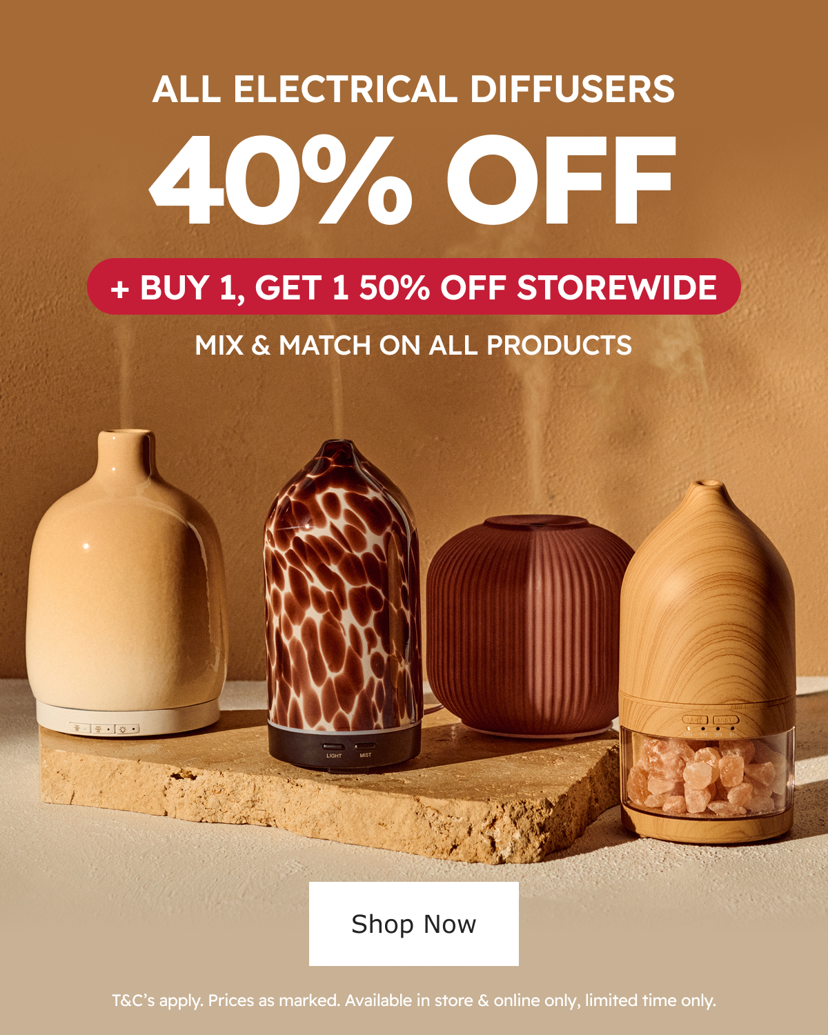 40% Off Electrical Diffusers