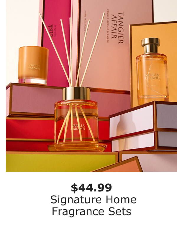 $49.99 Signature Home Fragrance Set dusk Rewards Offer