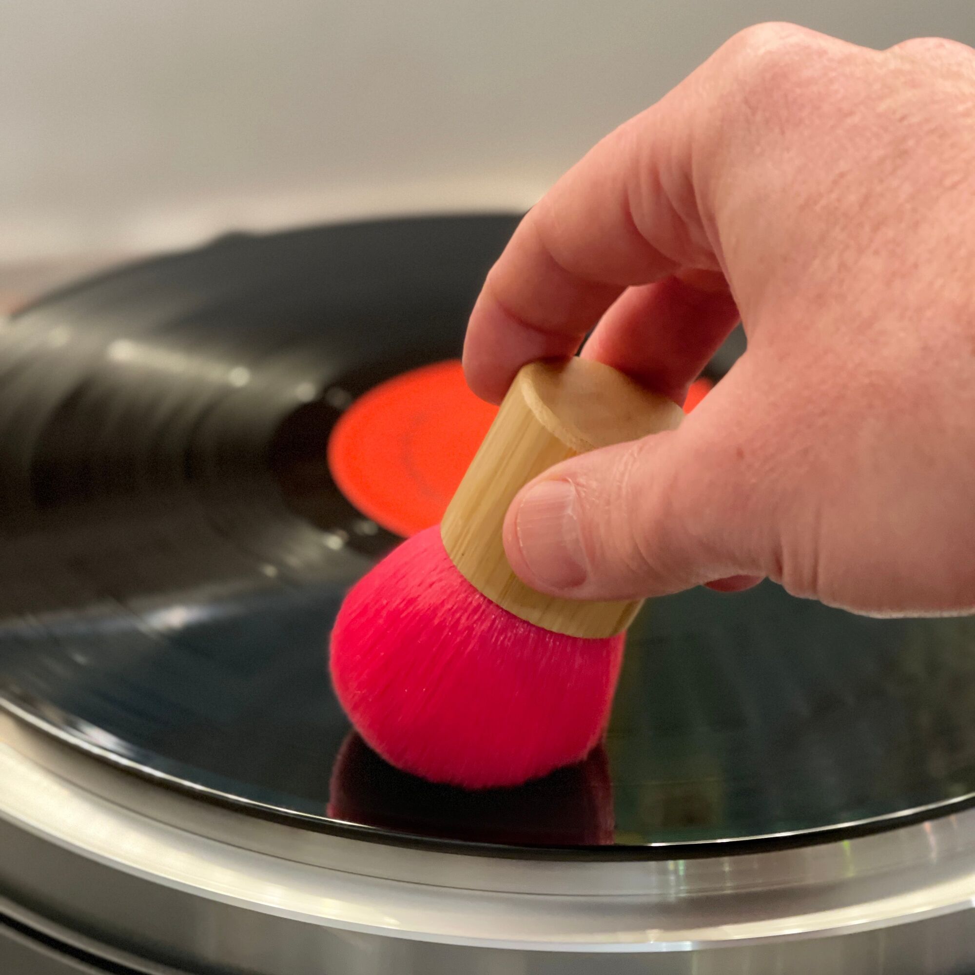 Bamboo Record Cleaning Brush