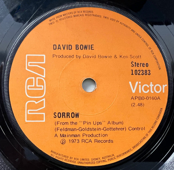 David Bowie – Sorrow (VG+/VG+)