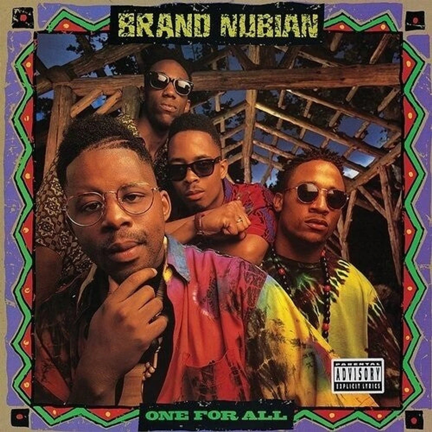 Brand Nubian – One For All (2xLP, 7", Neon Purple & Green Vinyl)