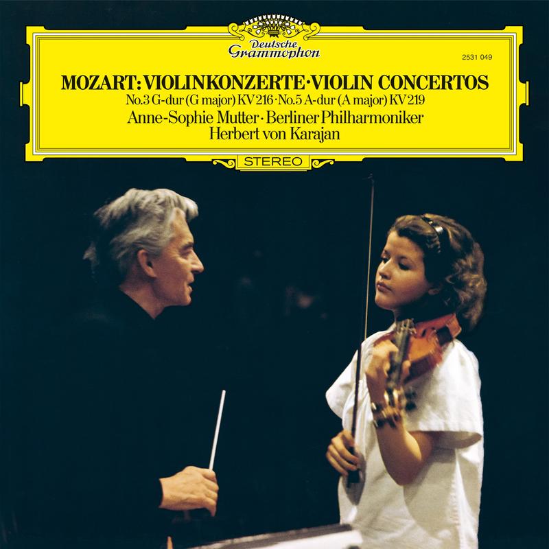 Mutter, Von Karajan, Berlin Philharmonic Orchestra – Mozart: Violin Concertos Nos. 3 & 5