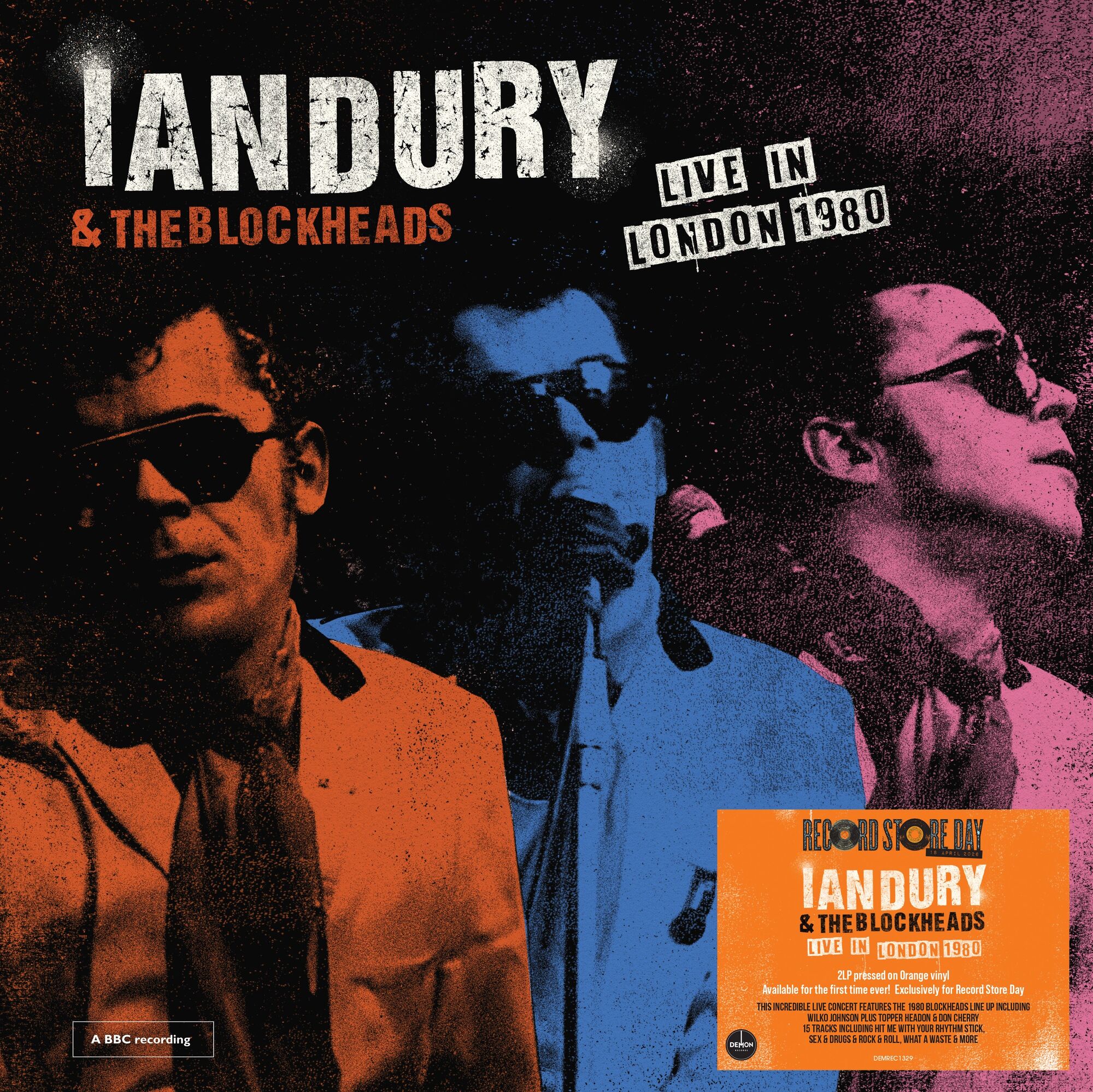 Ian Dury And The Blockheads – Live In London 1980 (2xLP, Orange vinyl, RSD 2026)