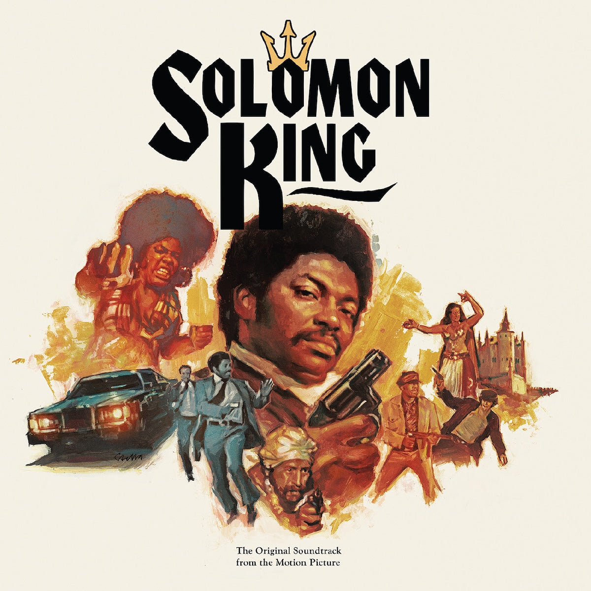 Various – Solomon King (The Original Soundtrack From The Motion Picture, Tiger Swirl vinyl)
