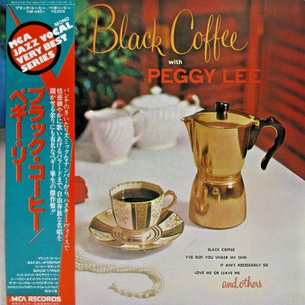 Peggy Lee – Black Coffee (VG/VG+) – LP, JP 1980, With OBI
