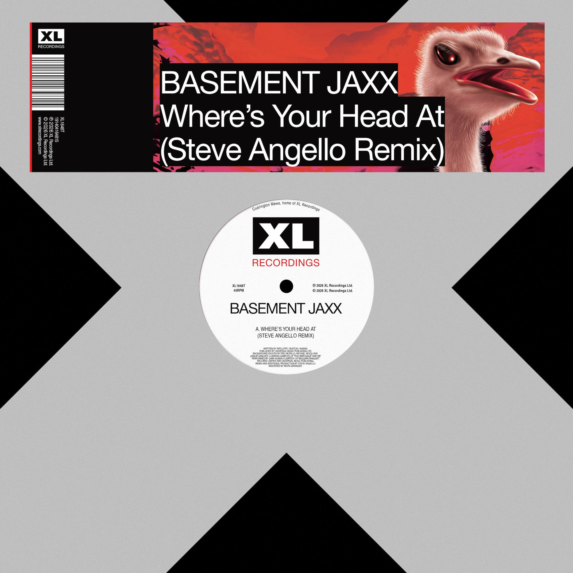 Basement Jaxx – Where's Your Head At (12", Steve Angello Remix)