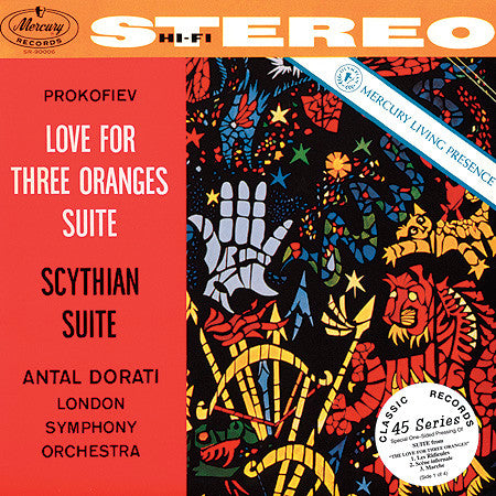 Sergei Prokofiev, London Symphony Orchestra, Antal Dorati – The Love For Three Oranges Suite / Scythian Suite (E/VG+) – 4xLP, US