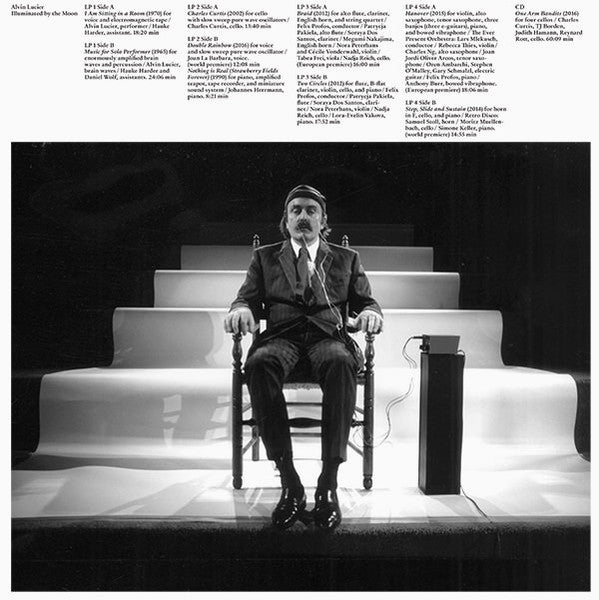 Alvin Lucier – Illuminated By The Moon (NM/E) – 4xLP, CH 2017