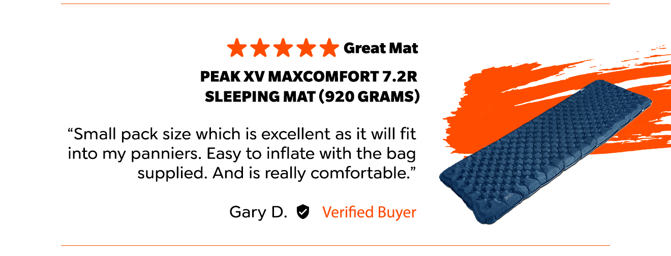 Peak XV MaxComfort 7.2R Sleeping Mat (920 Grams)