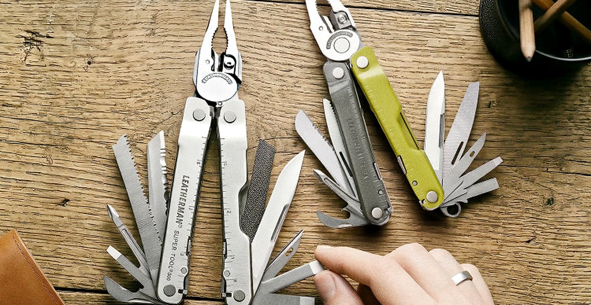 Leatherman multi-tool ready for outdoor repairs