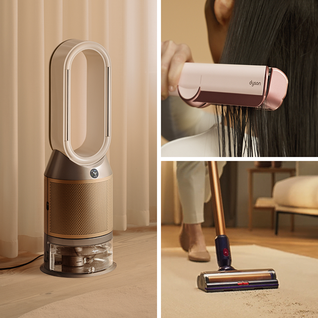 A range of Dyson machines and devices.
