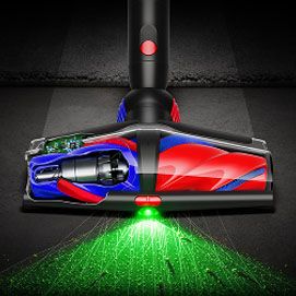 El cepillo All Floor Cones™ Sense adapta la succión a cada tipo de suelo.