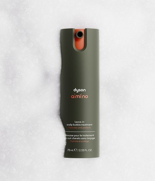 Tratamiento Dyson Amino Espuma leave-in para el cuero cabelludo.