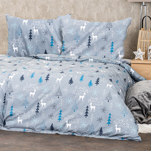 Lenjerie de pat din bumbac 4Home Elegant deer greygri, 140 x 200 cm, 70 x 90 cm