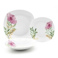 Set de masă Home Elements 18 piese Pink Poppy