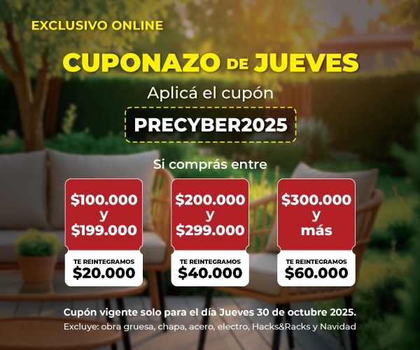 Cuponazo de jueves - Aplicà el cupòn PRECYBER2025