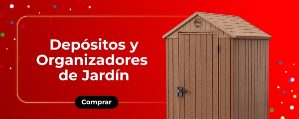 Depósitos y organizadores de jardín.