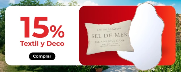 15% - Textil y Deco.