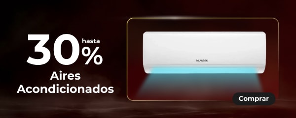 Hasta 30% - Aires acondicionados.